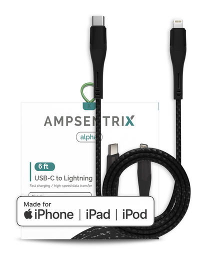 Cable Lightning a USB tipo C (MFI) (1,8 m)