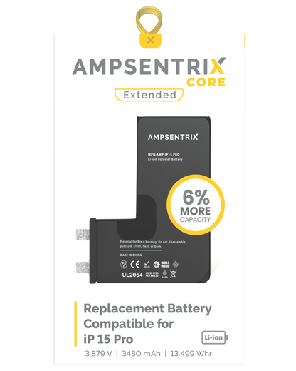 Bateria Ampsentrix Core iPhone 15 Pro