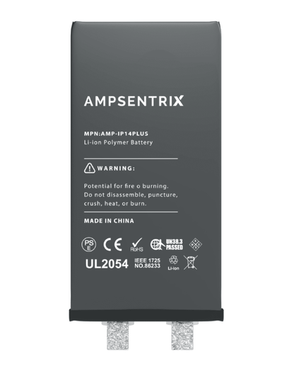 Batería de repuesto para iPhone 14 Plus (se requiere soldadura por puntos) (AmpSentrix Core Extended)