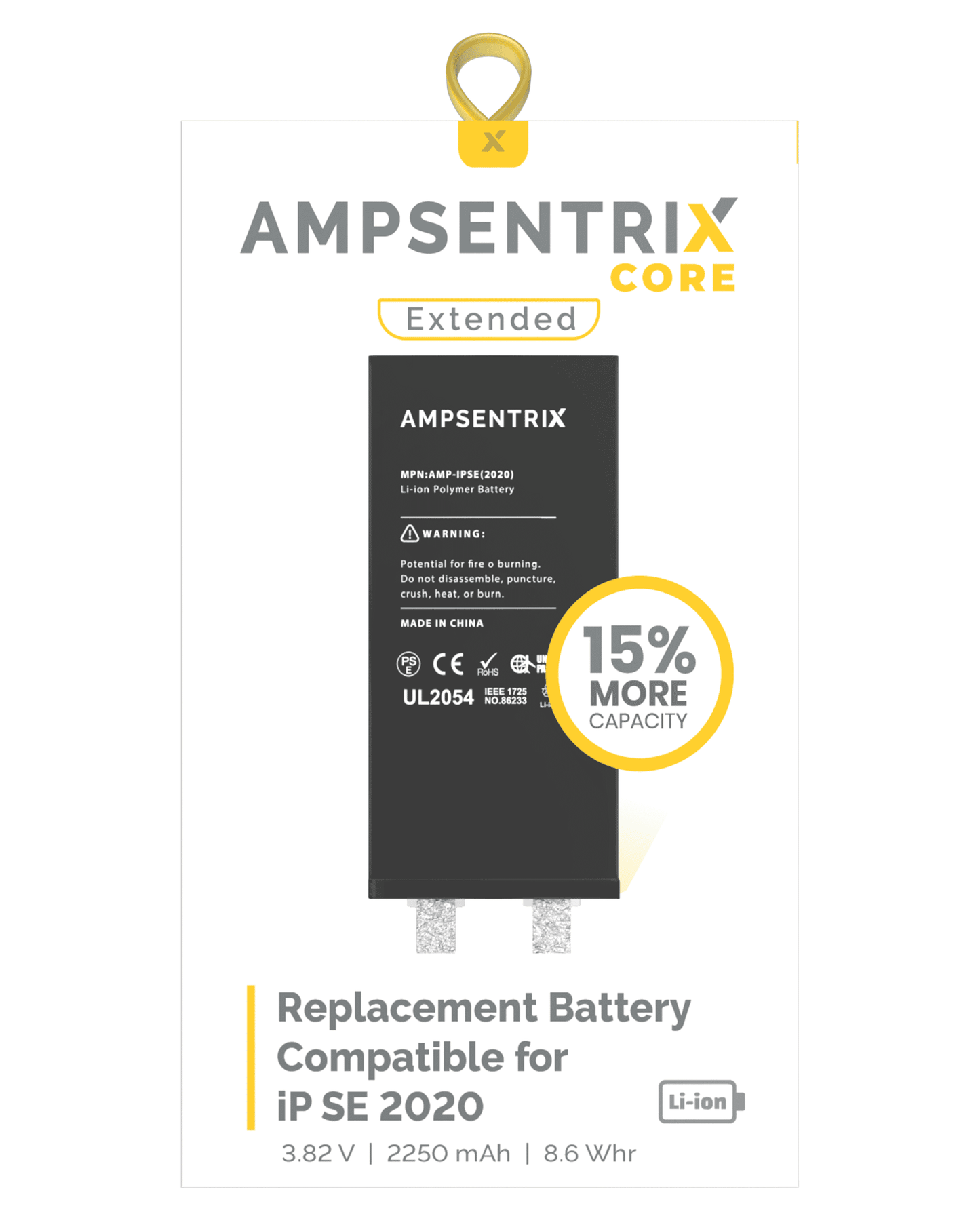 Batería AmpSentrix Plus Core iPhone SE (2020)