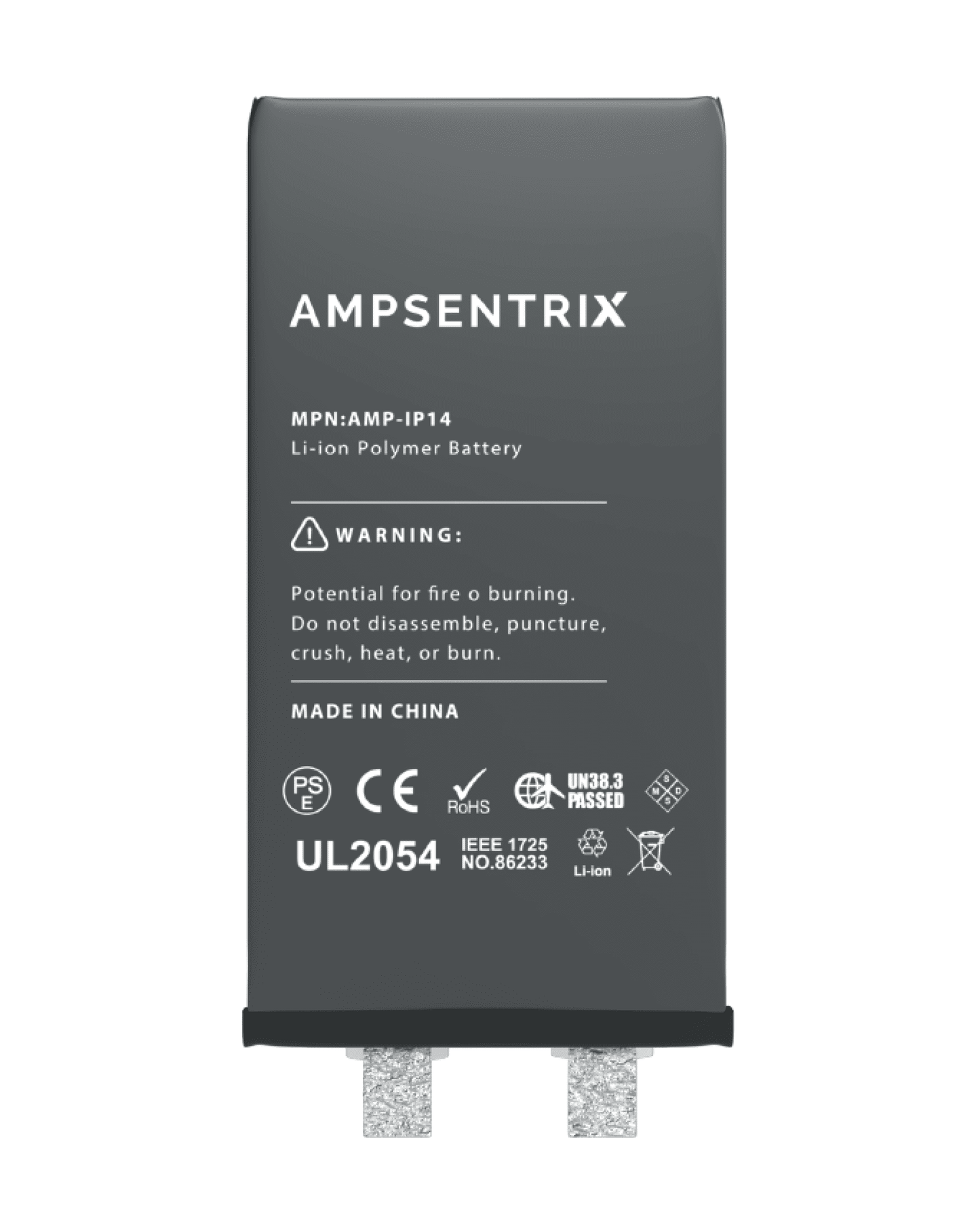 Batería de repuesto para iPhone 14 (Se requiere soldadura por puntos) (AmpSentrix Core)