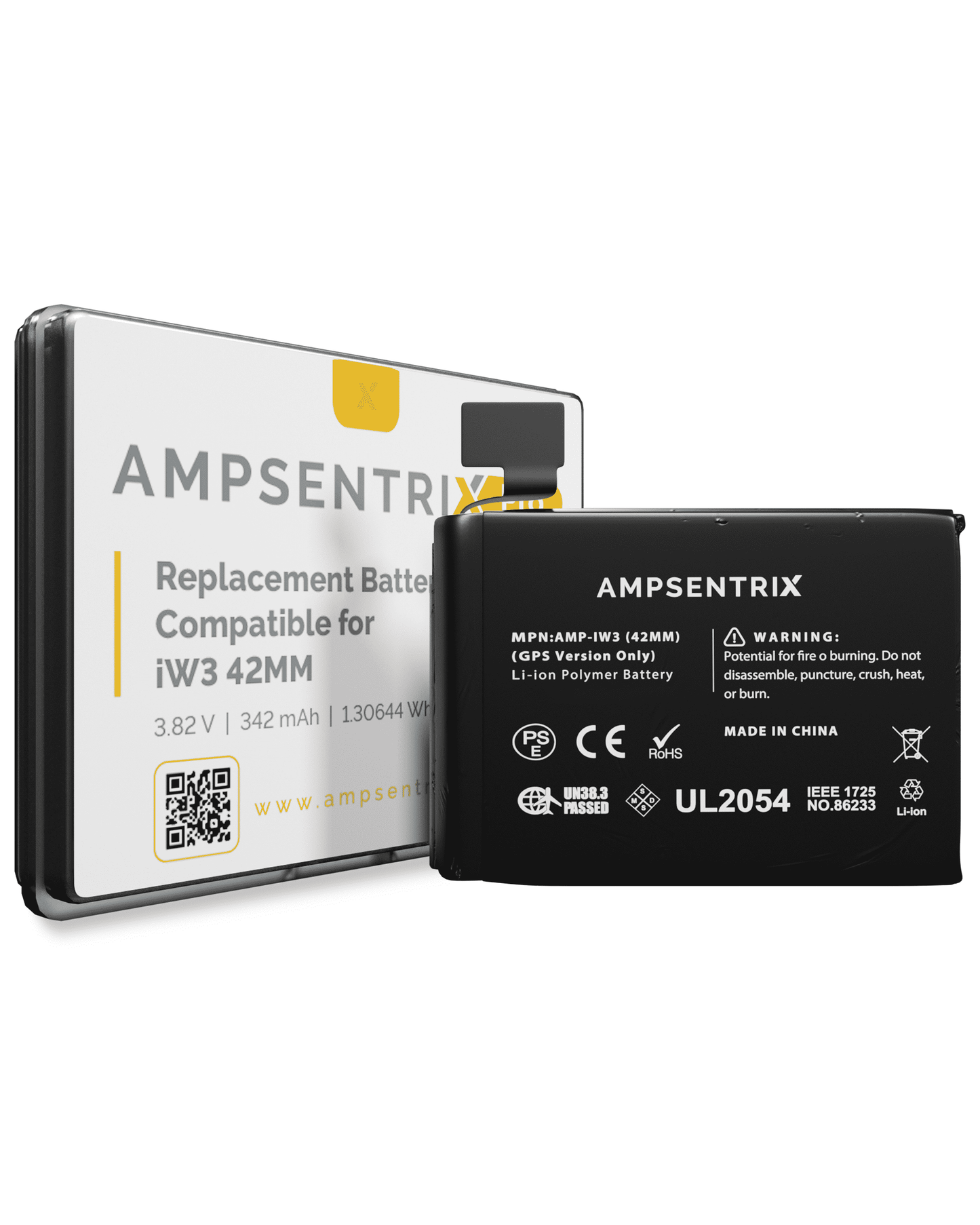 Replacement Battery Compatible For Watch Series 3 (42MM) (GPS VERSION ONLY) (AMSENTRIX)