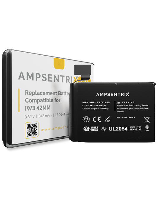 Replacement Battery Compatible For Watch Series 3 (42MM) (GPS VERSION ONLY) (AMSENTRIX)