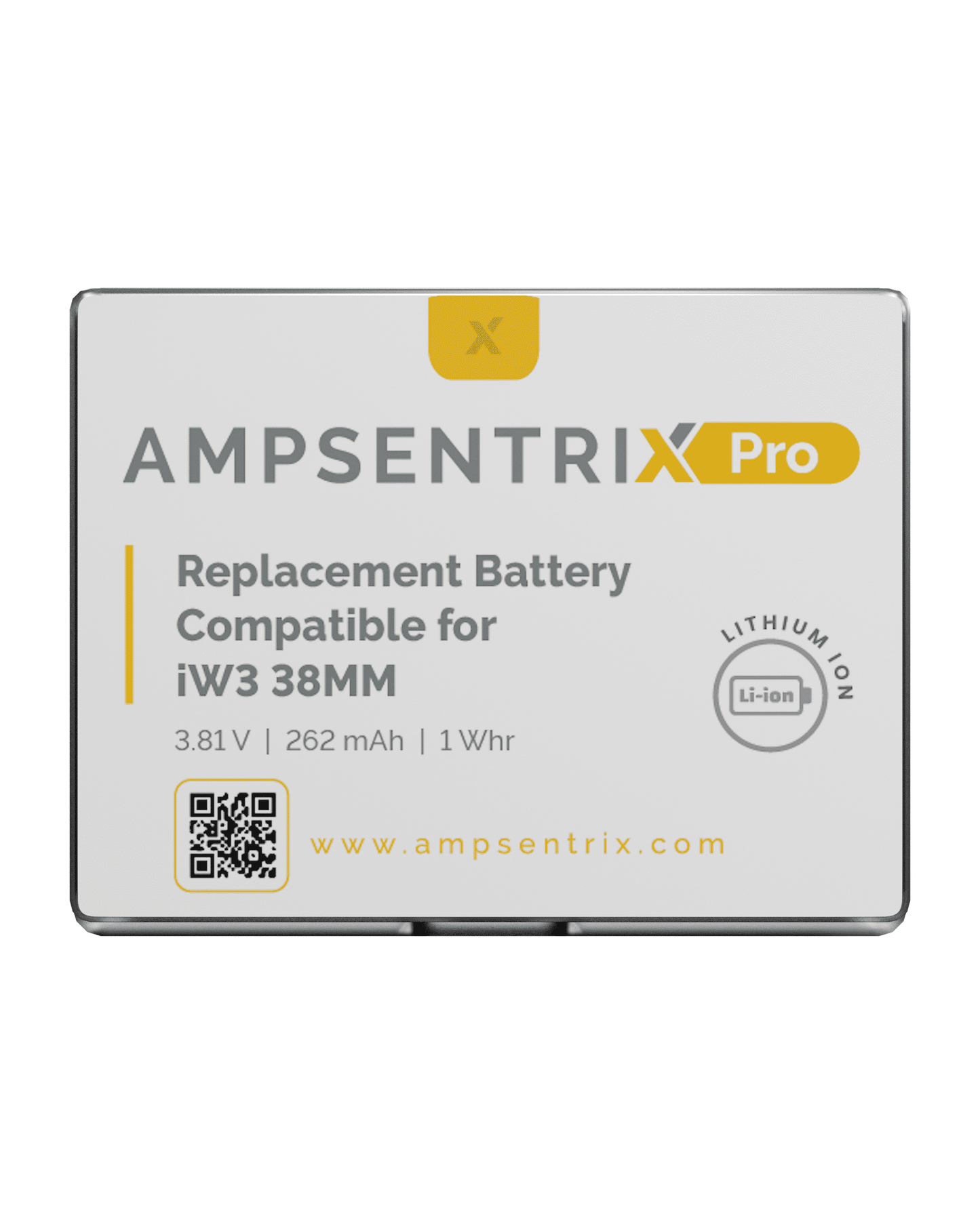 Replacement Battery Compatible For Watch Series 3 (38MM) (GPS Version Only) (AmpSentrix)