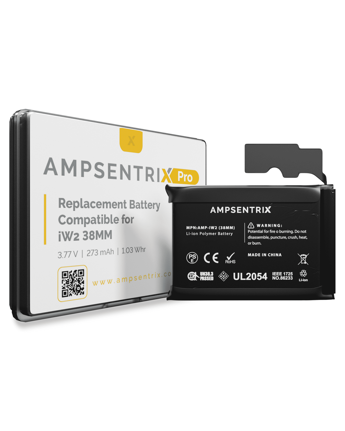 Replacement Battery Compatible For Watch Series 2 (38MM) (AmpSentrix)