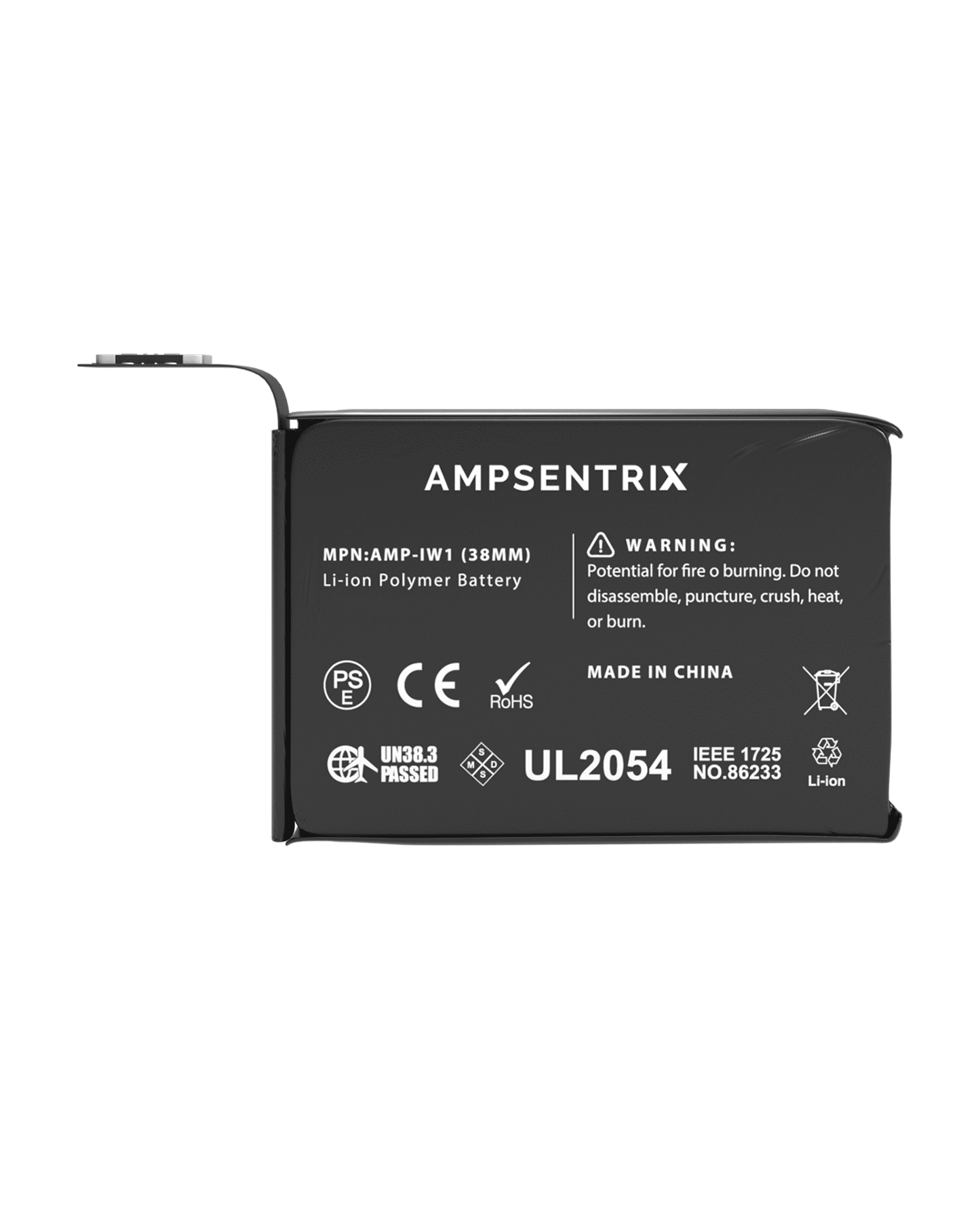 Replacement Battery For Watch Series 1 (38MM) (AmpSentrix)
