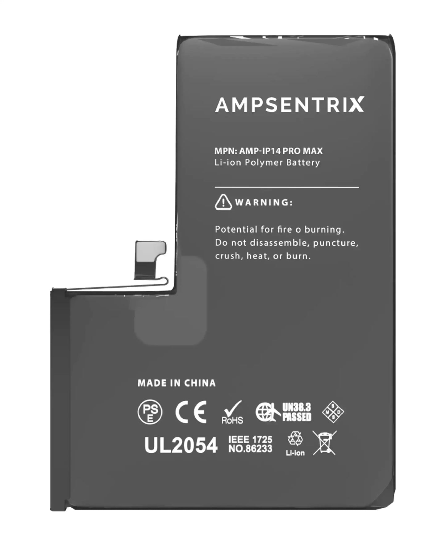 Bateria AmpSentrix Basic Cap. Extendida iPhone 14 Pro Max