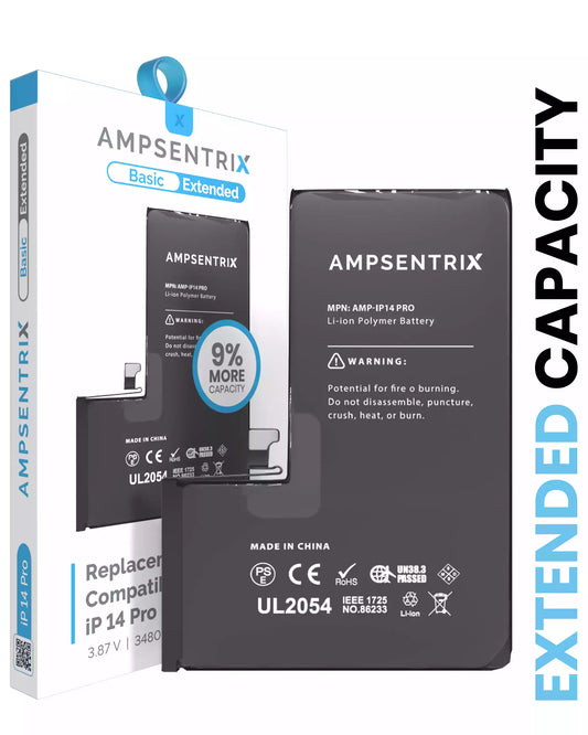 Bateria AmpSentrix Basic Cap. Extendida iPhone 14 Pro