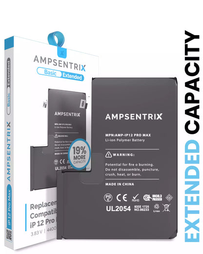 Bateria AmpSentrix Basic Cap. Extendida iPhone 12 Pro Max