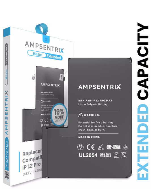 Bateria AmpSentrix Basic Cap. Extendida iPhone 12 Pro Max