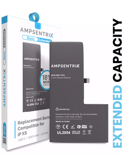 Batería AmpSentrix Cap. Extendida iPhone XS