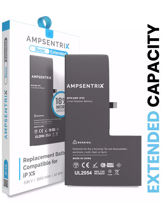Batería AmpSentrix Cap. Extendida iPhone XS
