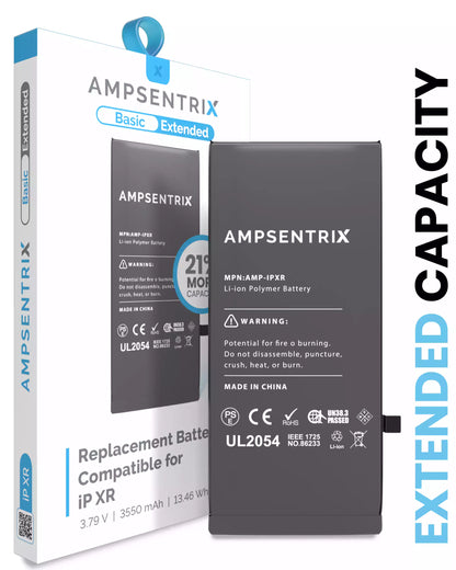 Batería AmpSentrix Basic Cap. Extendida iPhone XR