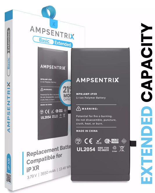 Batería AmpSentrix Basic Cap. Extendida iPhone XR