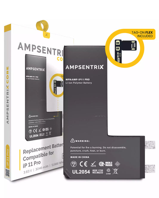 Batería AmpSentrix Core Tag-on Flex iPhone 11 Pro