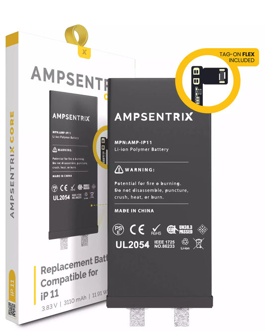 Batería AmpSentrix Core Tag-on Flex iPhone 11