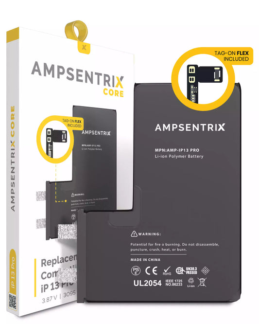 Batería AmpSentrix Core Tag-on Flex iPhone 13 Pro