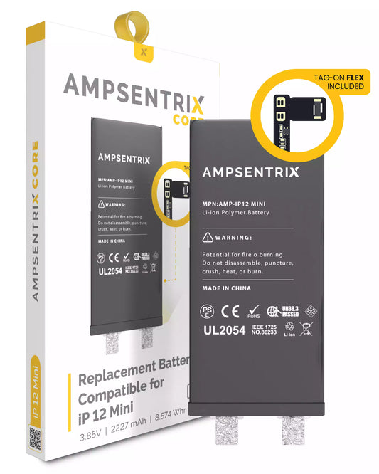 Batería AmpSentrix Core Tag-On Flex iPhone 12 Mini