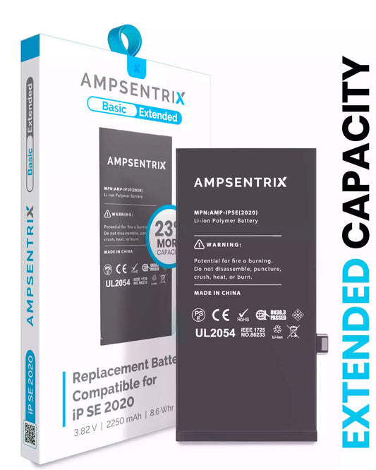 Batería AmpSentrix Basic Cap. Extendida iPhone SE 2020