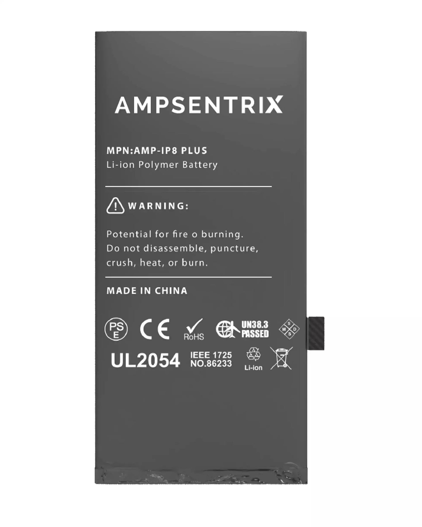Batería AmpSentrix Cap. Extendida iPhone 8 Plus
