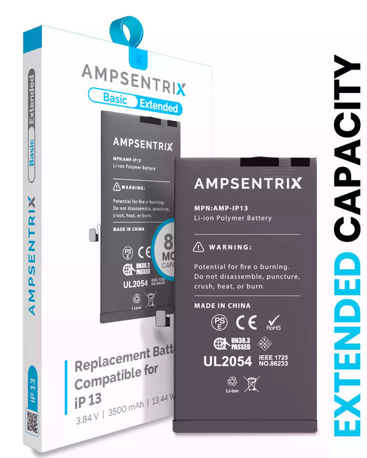 Bateria AmpSentrix Basic Cap. Extendida iPhone 13