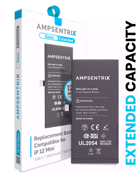 Bateria AmpSentrix Basic Cap. Extendida iPhone 12 Mini