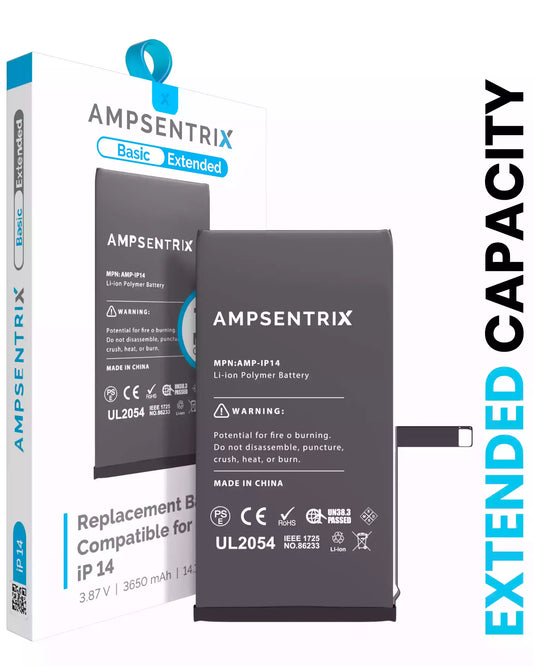 Bateria AmpSentrix Basic Cap. Extendida iPhone 14