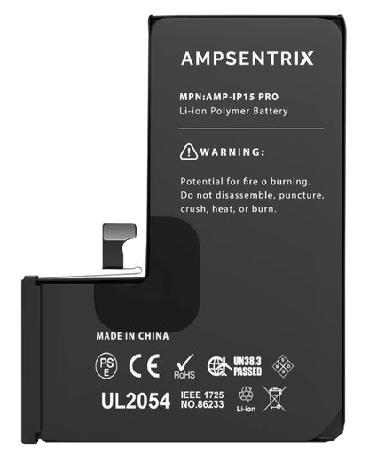 Batería de repuesto para iPhone 15 Pro (AmpSentrix Basic Extended)