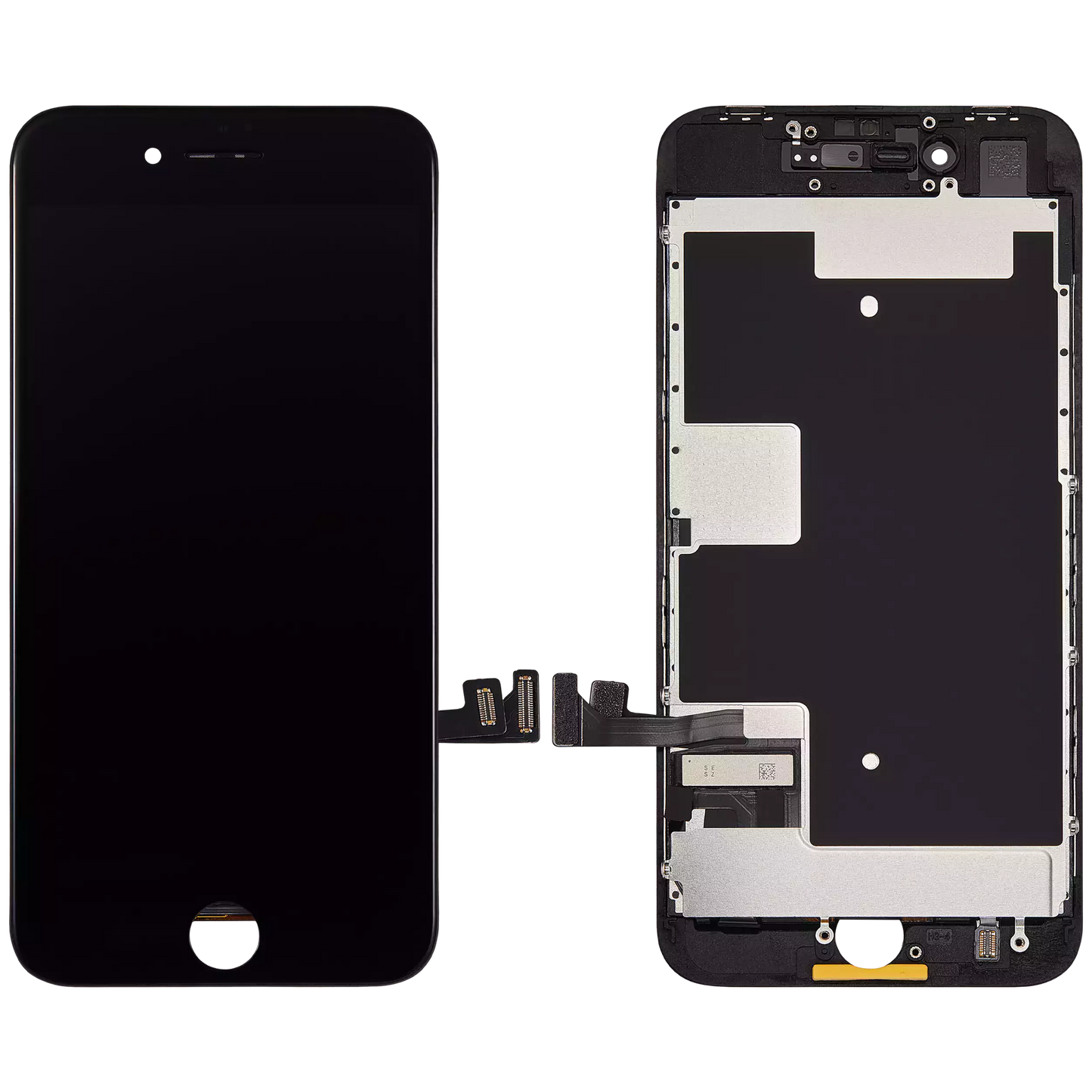 LCD Assembly With Steel Plate For iPhone 8 / SE (2020 / 2022) (Aftermarket Pro: XO7 Incell) (Black)