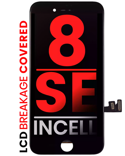 LCD Assembly With Steel Plate For iPhone 8 / SE (2020 / 2022) (Aftermarket Pro: XO7 Incell) (Black)