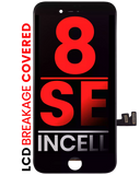 LCD Assembly With Steel Plate For iPhone 8 / SE (2020 / 2022) (Aftermarket Pro: XO7 Incell) (Black)