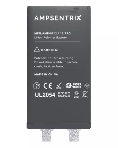 Batería de repuesto para iPhone 12/12 Pro (requiere soldadura por puntos) (AmpSentrix Core Extended)