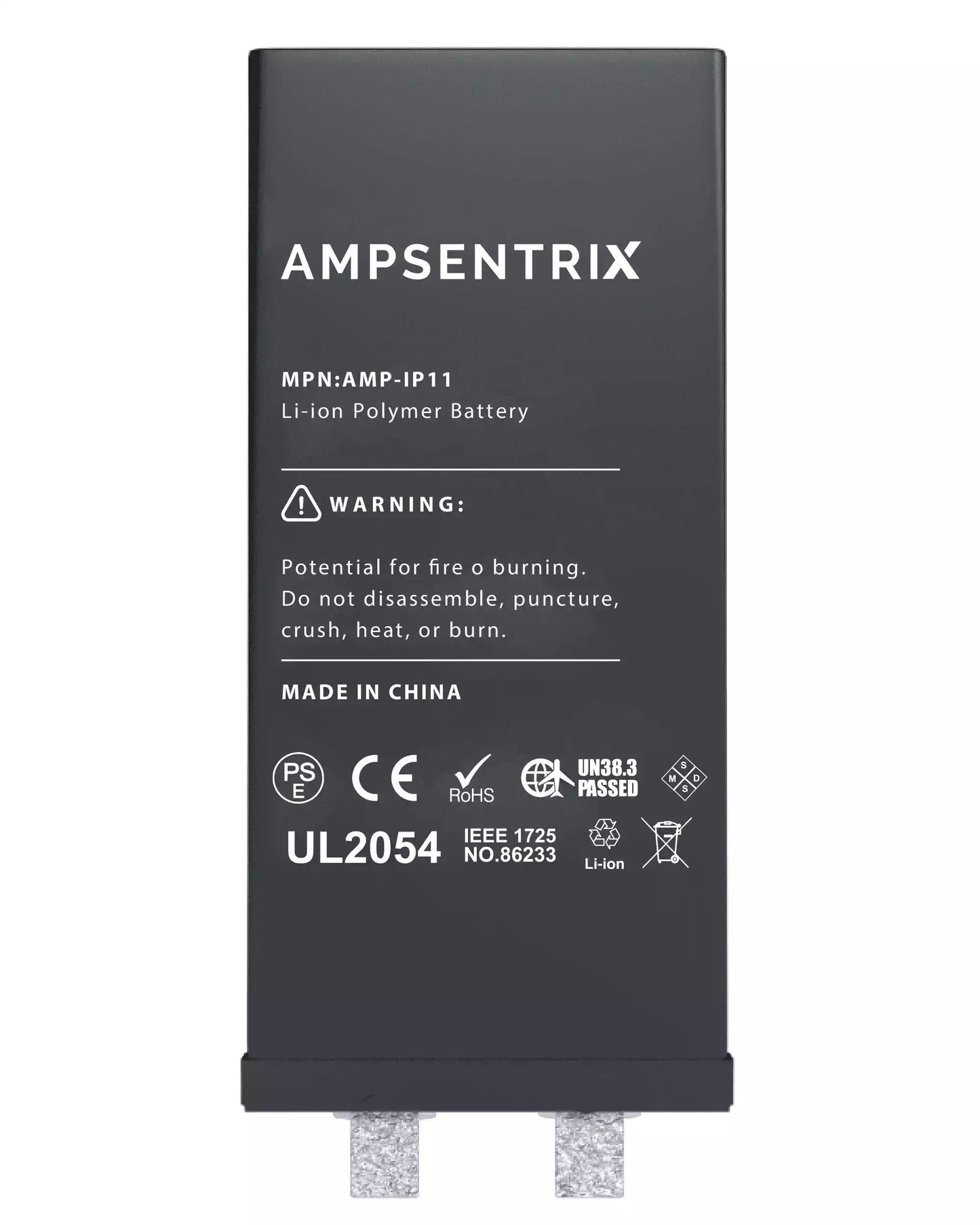 Batería de repuesto para iPhone 11 (requiere soldadura por puntos) (AmpSentrix Core Extended)