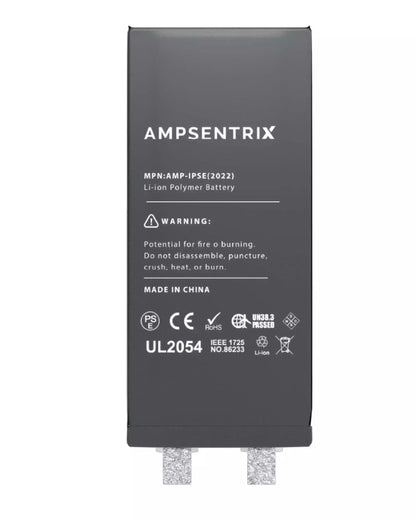 Batería de repuesto para iPhone SE 2022 (se requiere soldadura por puntos) (AmpSentrix Core Extended)