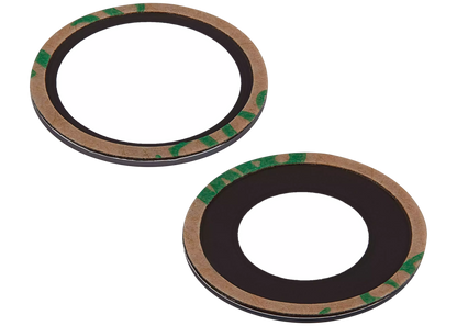 Lente de cámara trasera (solo cristal) con adhesivo para iPhone 16/16 Plus (juego de 2 piezas) (Premium) 100% Zafiro