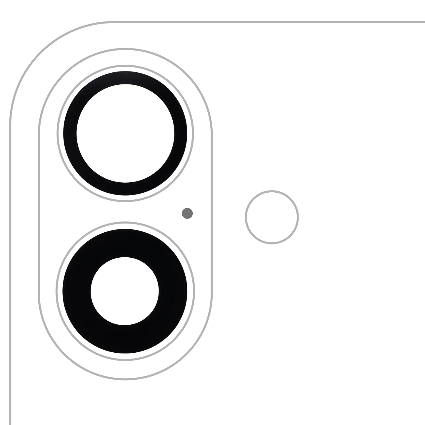 Lente de cámara trasera (solo cristal) con adhesivo para iPhone 16/16 Plus (juego de 2 piezas) (Premium) 100% Zafiro