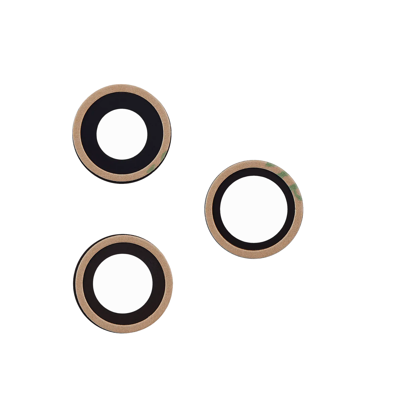 Lente de cámara trasera (solo cristal) con adhesivo para iPhone 12 Pro Max (juego de 3 piezas) (zafiro auténtico/premium)