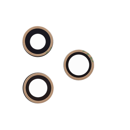 Lente de cámara trasera (solo cristal) con adhesivo para iPhone 12 Pro Max (juego de 3 piezas) (zafiro auténtico/premium)