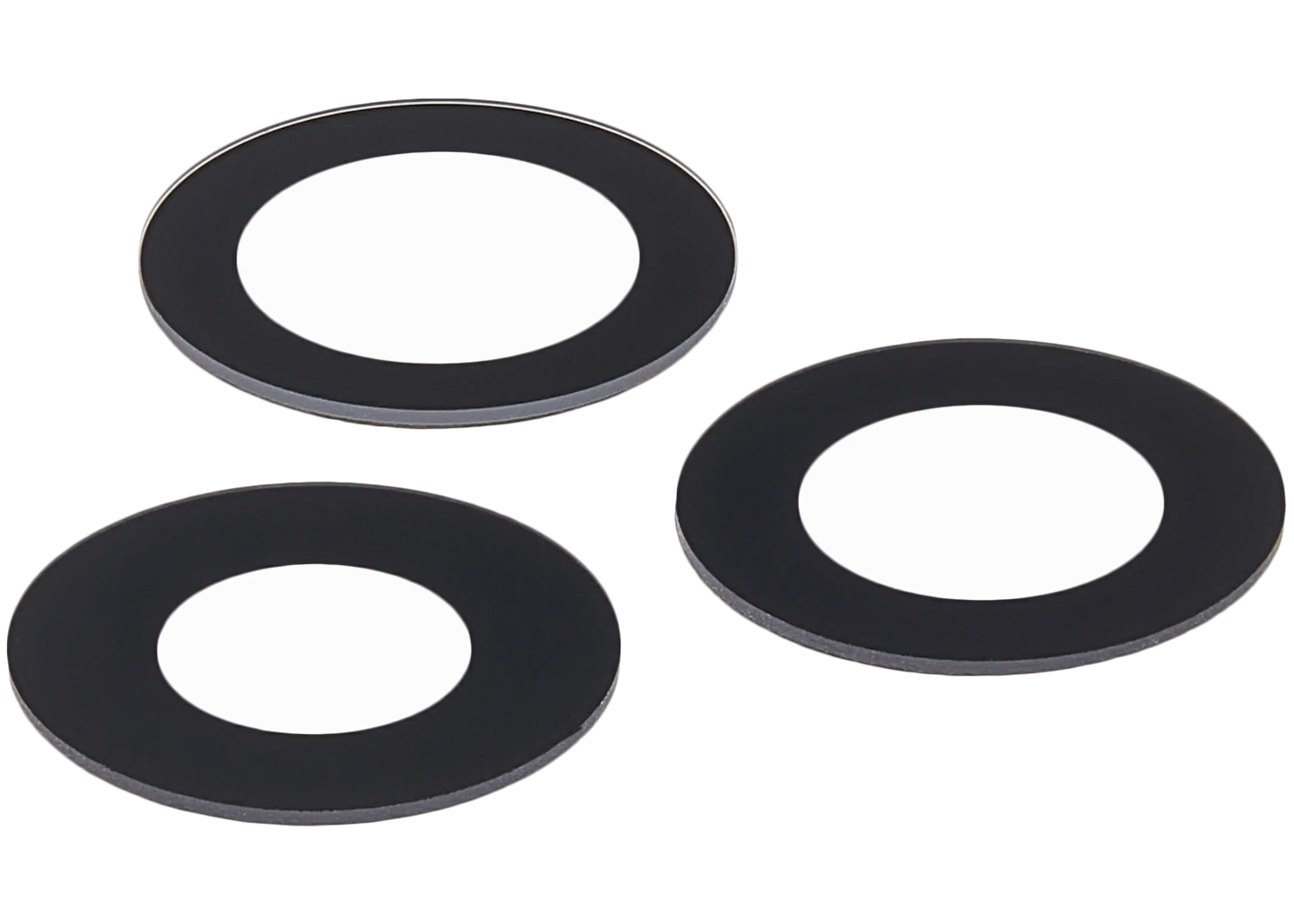 Lente de cámara trasera (solo cristal) con adhesivo para iPhone 12 Pro Max (juego de 3 piezas) (zafiro auténtico/premium)