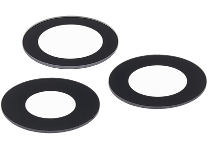 Lente de cámara trasera (solo cristal) con adhesivo para iPhone 12 Pro Max (juego de 3 piezas) (zafiro auténtico/premium)