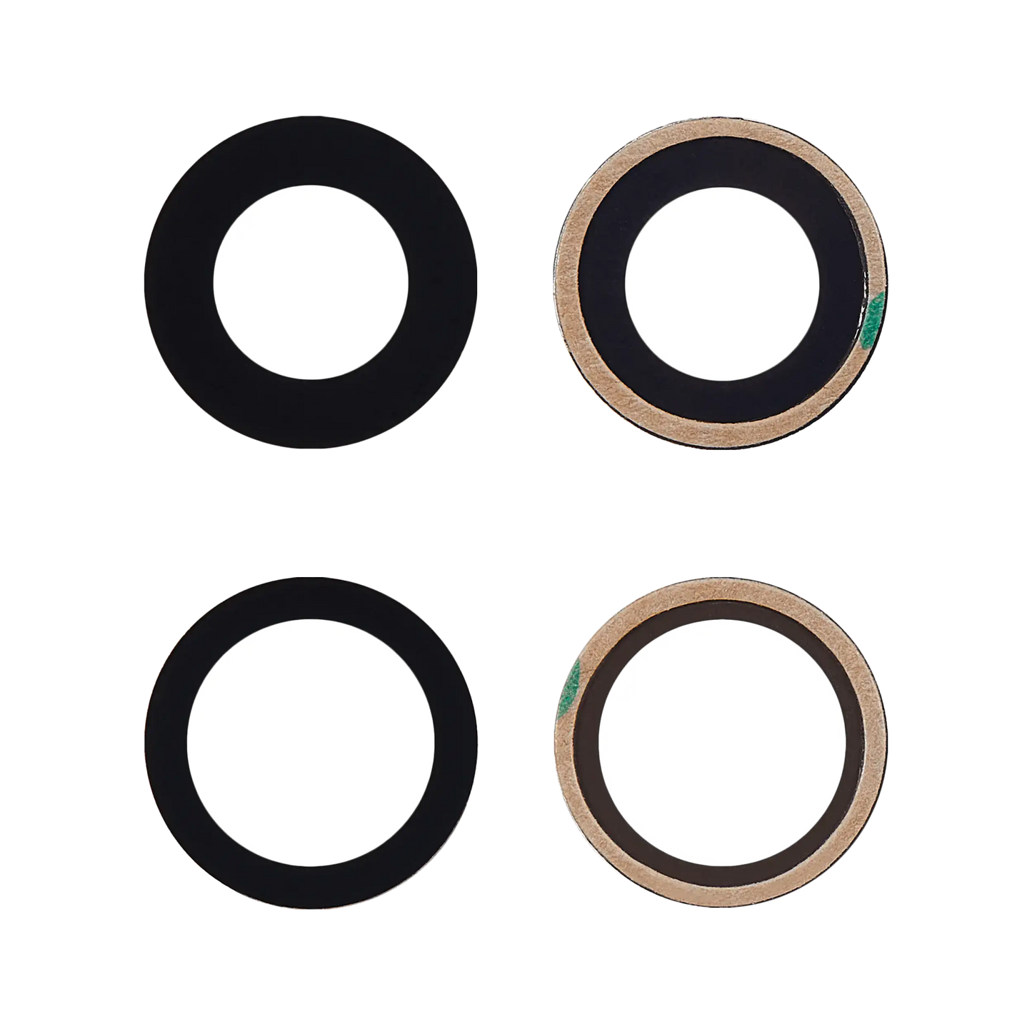 Lente de cámara trasera (solo cristal) con adhesivo para iPhone 12/12 Mini (juego de 2 piezas) (Premium) 100% Zafiro