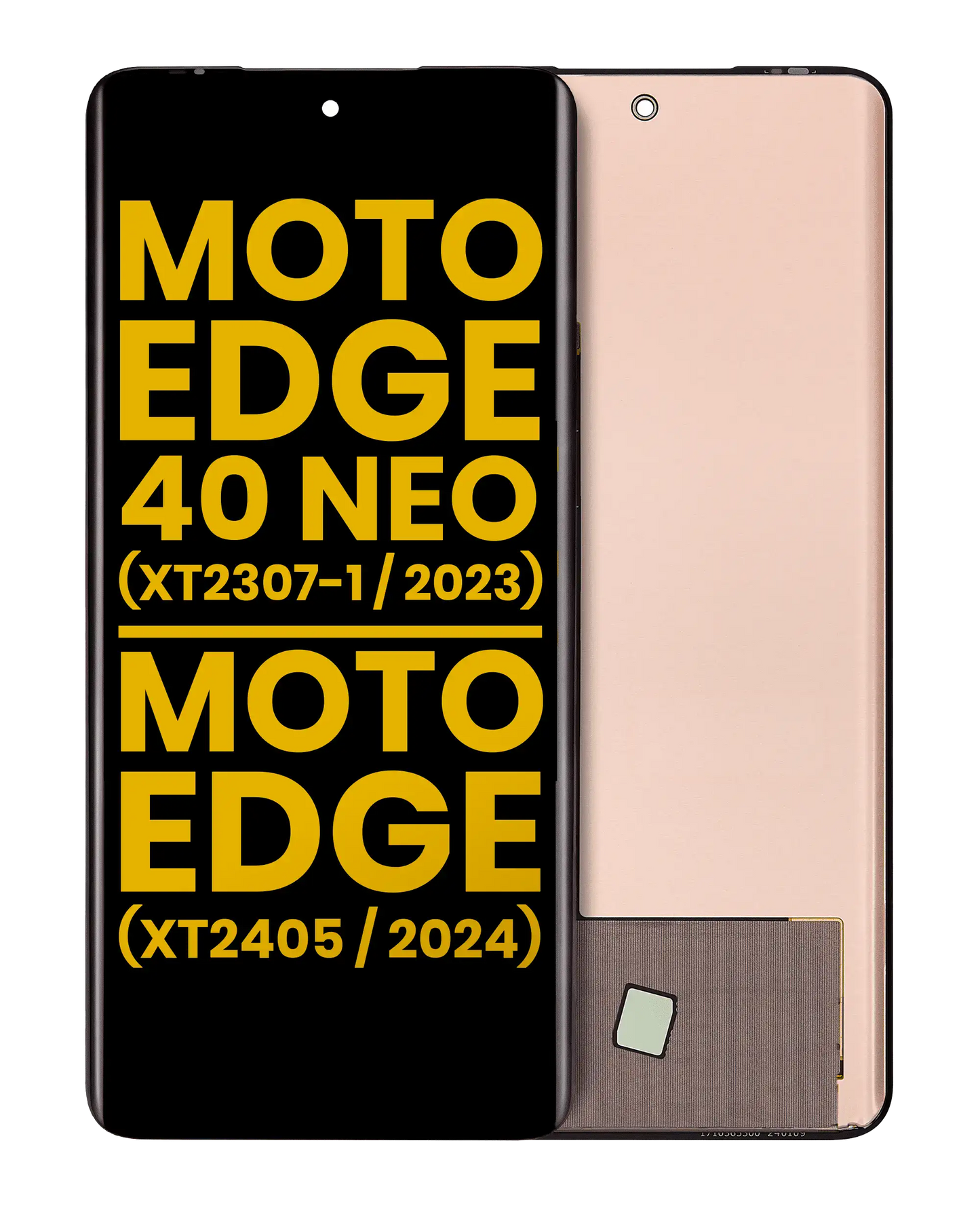 Pantalla OLED sin marco para Motorola Moto Edge 40 Neo (XT2307-1 / 2023) / Moto Edge 2024 (XT2405 / 2024) (reacondicionada) (todos los colores)