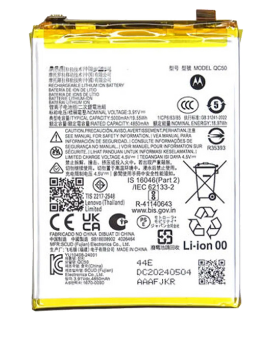 Batería original  para Motorola Moto Edge 50 Fusion 5G (XT2429 / 2024) / Edge (XT2405 / 2024) (QC50) (OEM original)