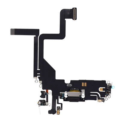 Centro de carga para iPhone 14 Pro (Aftermarket Plus) (Negro espacial)
