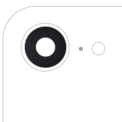 Lente de cámara trasera (solo cristal) con adhesivo para iPhone 16e / 17e (Premium) 100% Zafiro