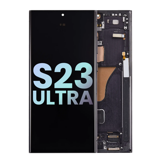 Pantalla Samsung S23 Ultra Oled Con Marco Negro (Service Pack Original)