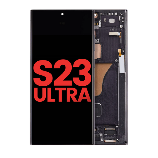 Pantalla Samsung S23 Ultra Oled Con Marco Negro 120hz (Am Plus)