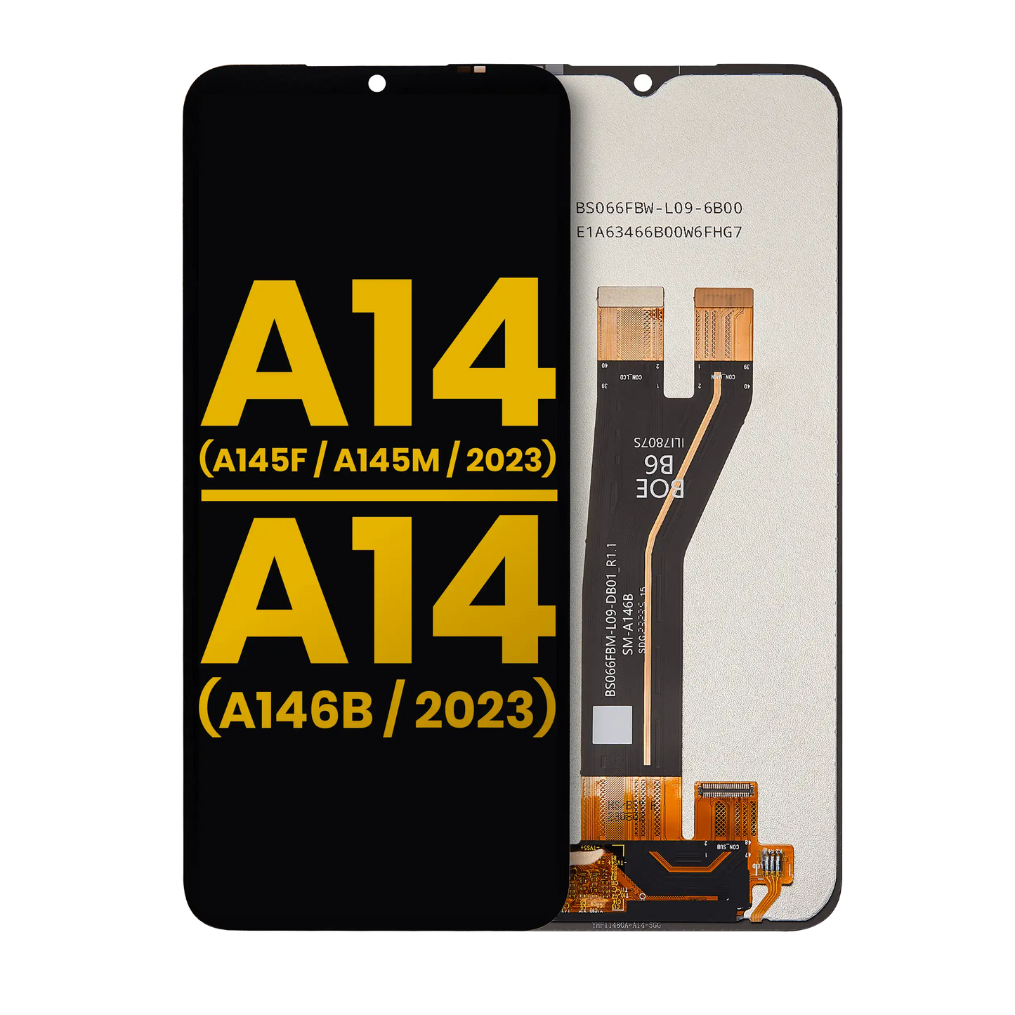Pantalla LCD sin marco para Samsung Galaxy A14 4G (A145F / A145M / 2023) / A14 5G (A146B / 2023) (Versión internacional) (Reacondicionado) (Todos los colores)