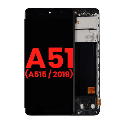 Pantalla OLED con marco para Samsung Galaxy A51 4G (A515/2019) (6,46") (Reemplazo Plus) (Todos los colores)