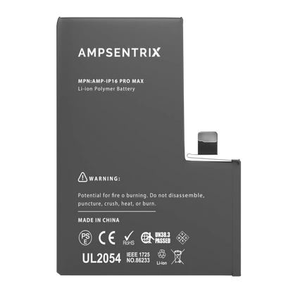 Batería de repuesto para iPhone 16 Pro Max (AmpSentrix Basic)